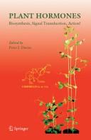 Plant hormones by Peter J. Davies