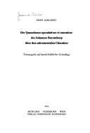 Cover of: Die Quaestiones speculativae et canonicae des Johannes Baconthorp über den sakramentalen Charakter: Textausgabe auf handschriftlicher Grundlage