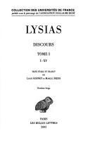 Cover of: Discours ... Texte établi et traduit par Louis Gernet ... et Marcel Bizos.