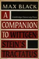 Cover of: A Companion to Wittgenstein's Tractatus