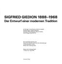 Sigfried Giedion 1888-1968