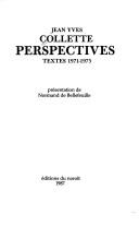 Cover of: Perspectives: textes, 1971-1975