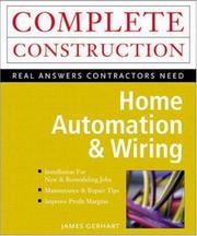 Cover of: Home automation and wiring by Gerhart, James.