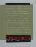 Cover of: Criminology: a contemporary handbook