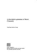 Cover of: Descriptive grammar of Merei (Vanuatu)
