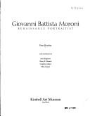 Cover of: Giovanni Battista Moroni by Nancy Edwards, Mina Gregori, Peter Humphery, Creghton Gilbert, Jane Brindgeman