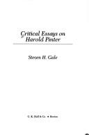 Cover of: Critical essays on Harold Pinter