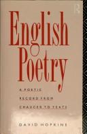 Cover of: English Poetry by David Hopkins