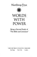 Cover of: Words with power by Northrop Frye
