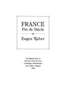 Cover of: France, fin de siècle
