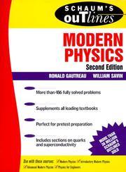Schaum's outline of theory and problems of modern physics by Ronald Gautreau
