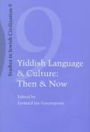 Cover of: Yiddish Language and Culture by Leonard Greenspoon