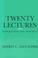 Cover of: Twenty lectures
