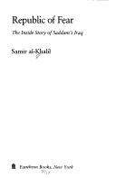 Cover of: Republic offear by Samir Khalil