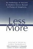 Cover of: Less is more by Goldian VandenBroeck