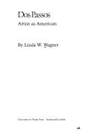 Cover of: DOS Passos | Linda Welshimer Wagner