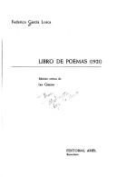 Cover of: Libro De Poemas (1921)