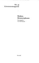 Cover of: Masken, Metamorphosen