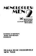 Monologues, men, 2 by Robert Emerson, Jane Grumbach