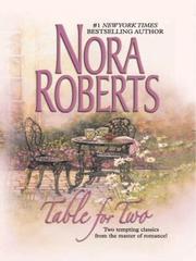 Cover of: Table for two by Nora Roberts.
