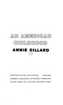 Cover of: An American childhood