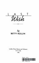 Cover of: Last wish