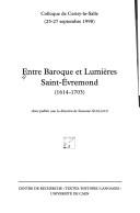 Cover of: Entre Baroque et Lumières  by Suzanne Guellouz