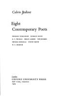 Cover of: Eight contemporary poets by Calvin Bedient