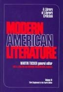 Cover of: Modern American Literature (Library of Literary Criticism)