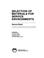 Cover of: Selection of materials for service environments