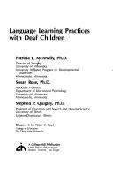 Cover of: Language learning practices with deaf children by Patricia L. McAnally, Susan Rose, Stephen P. Quigley, Patricia McAnnally, Patricia L. McAnally