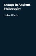 Essays in ancient philosophy by Michael Frede