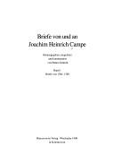 Cover of: Briefe von und an Joachim Heinrich Campe by Joachim Heinrich Campe