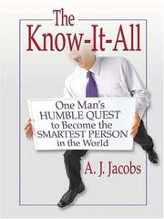 Cover of: The know-it-all by Jacobs, A. J.