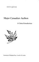 Cover of: Major Canadian authors: a critical introduction to Canadian literature in English