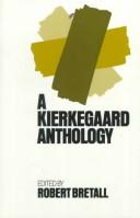 Cover of: A Kierkegaard anthology by edited by Robert Bretall.