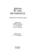 Cover of: Drama in the Renaissance: comparative and critical essays