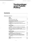 Cover of: Technology and Public Policy