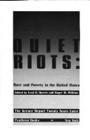 Cover of: Quiet riots: race and poverty in the United States