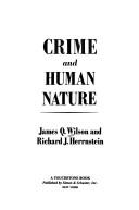 Crime and human nature cover