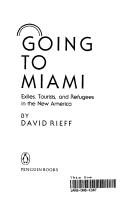 Cover of: Going to Miami by David Rieff