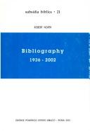 Cover of: Robert North, S.J., bibliography, 1936-2002. by Robert Grady North