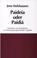 Cover of: Paideia oder Paidia