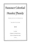 Cover of: Summer celestial by Stanley Plumly