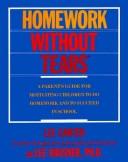 Cover of: Homework without tears by Lee Canter