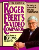 Cover of: Roger Ebert's video companion.