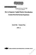 Cover of: How to sequence capital market liberalization by Inseok Shin