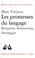 Cover of: Les promesses du langage
