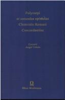 Cover of: Polycarpi et secundae epistulae Clementis romani concordantiae