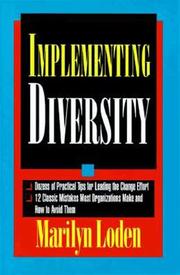 Cover of: Implementing diversity